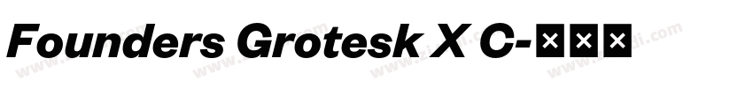 Founders Grotesk X C字体转换